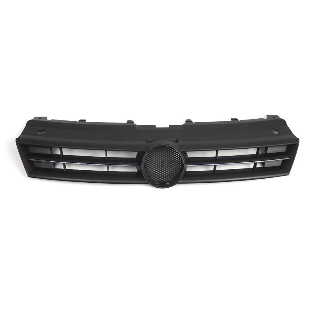 Car Front Bumper Grille Marked Grille Single Silver Dumb Black Grill For Golf 2015-1017 Exterior Parts