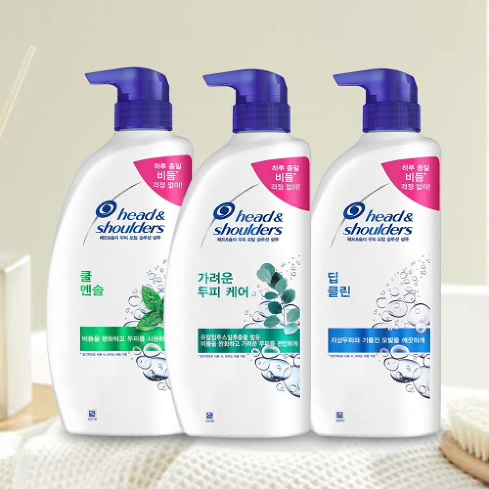 

Head Shoulder Itchy Cool Menthol Deep Clean Shampoo 850 Ml 3 In Total 3 types of shampoo [H81] [H46] [H106]
