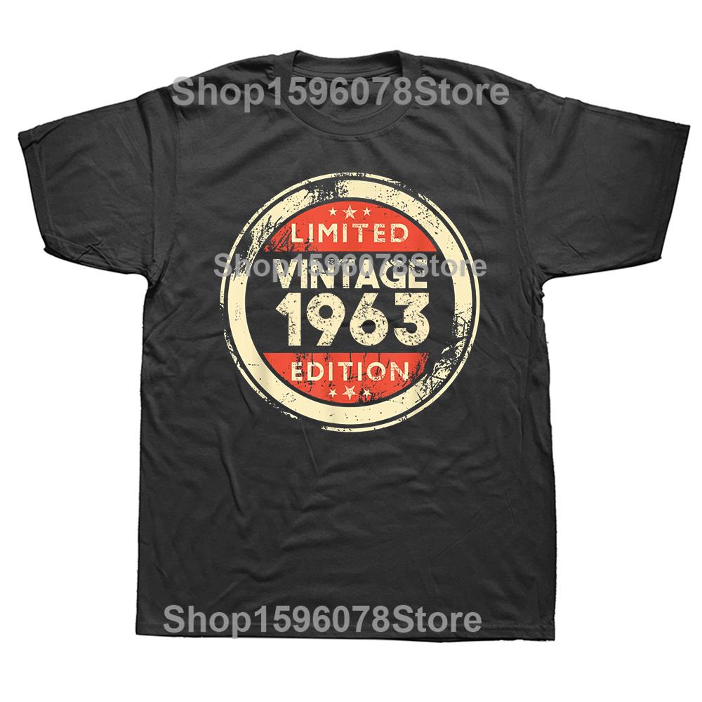 BenberFashion Euro Unisex Gemaakt in 1963 62 Jaar Geweldig Zijn 62e Verjaardag Vintage Kleding T-shirt Casual Streetwear T-shirt Tops Zomer 2XL