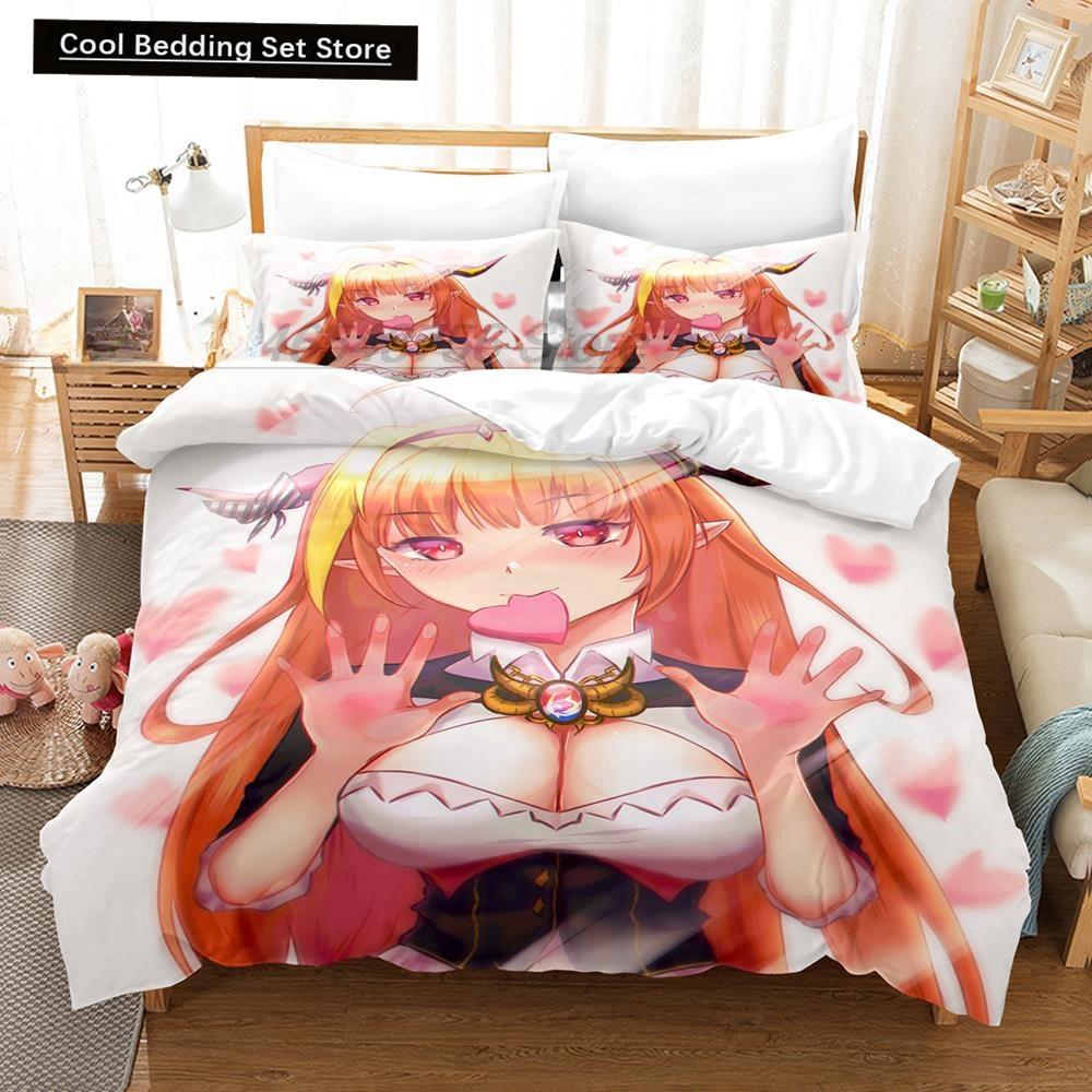 3D Printing Anime Kawaii Girls Kiryuu Coco Bedding Set Single Twin Full Queen King Size Bed Set Teenager Bedroom Duvetcover Sets