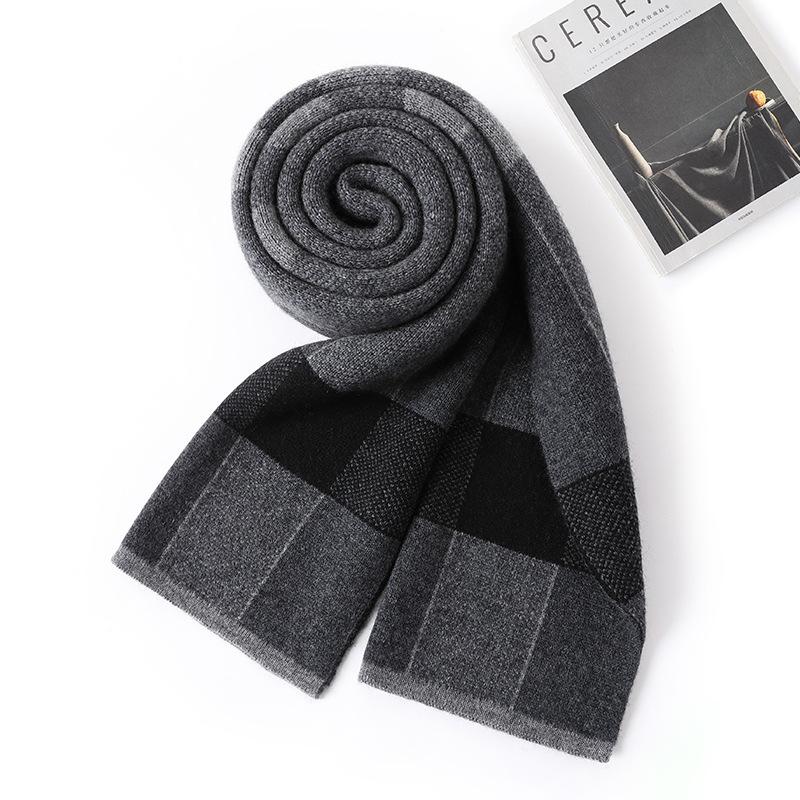 

Cashmere scarf men s winter versatile boyfriend birthday gift high-end 2025 light people niche scarf 180cm