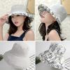 Wide Brim Cotton Summer Hat Women Packable Reversible Floral Bucket Hat UV Sun Protection Wide Brim Summer Beach Cap Double Sided Floppy Sun Hats