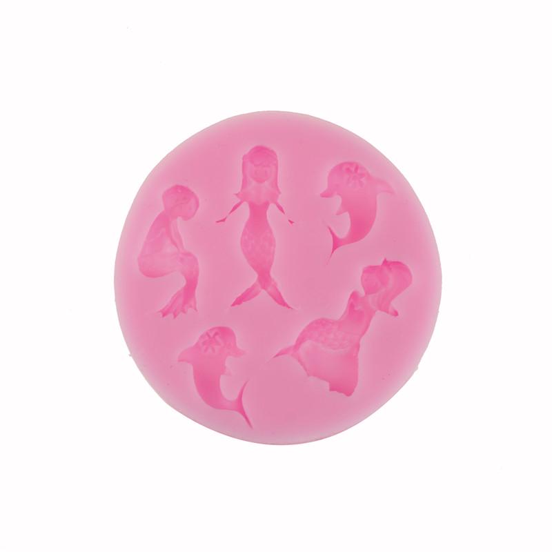 Mermaid Silicone Fondant Cake Mould Decorating Mold Chocolate Baking Tool