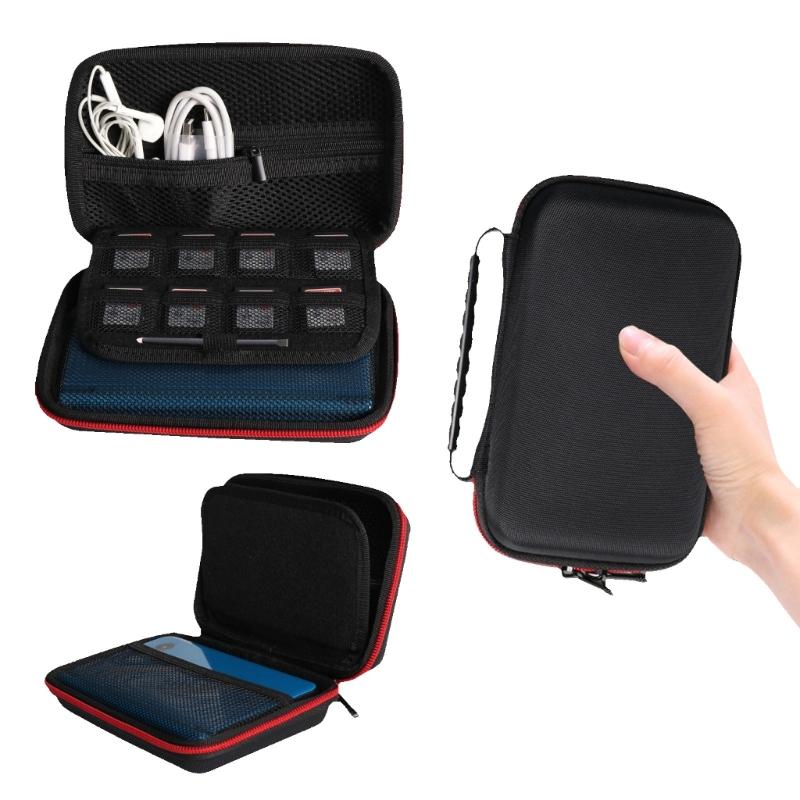 Game Console EVA Bag Scratchproof Storage Box for Console Protector Case with Card Slot Pocket Travel Carrying Pouch