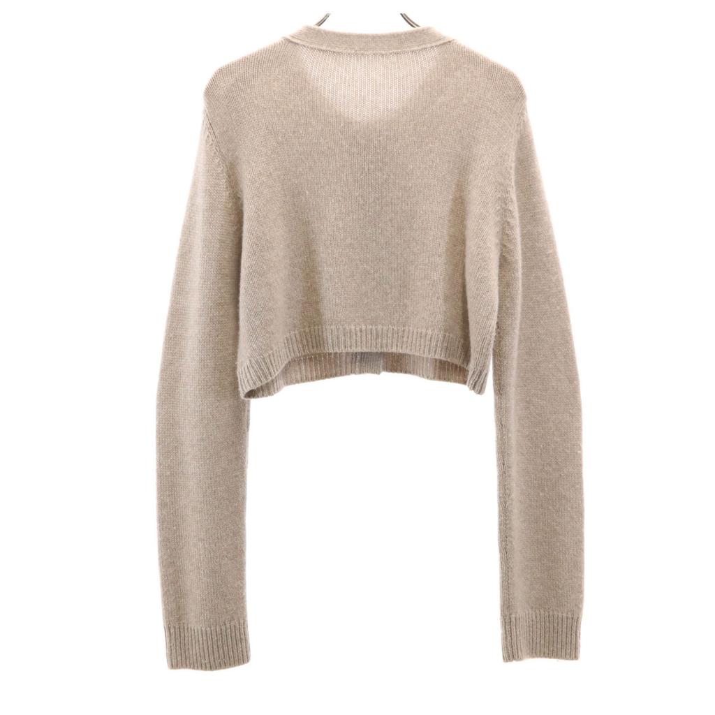 FOXEY Made In Japan 100% Cashmere Long Sleeve Short Length Knit Cardigan Women Used