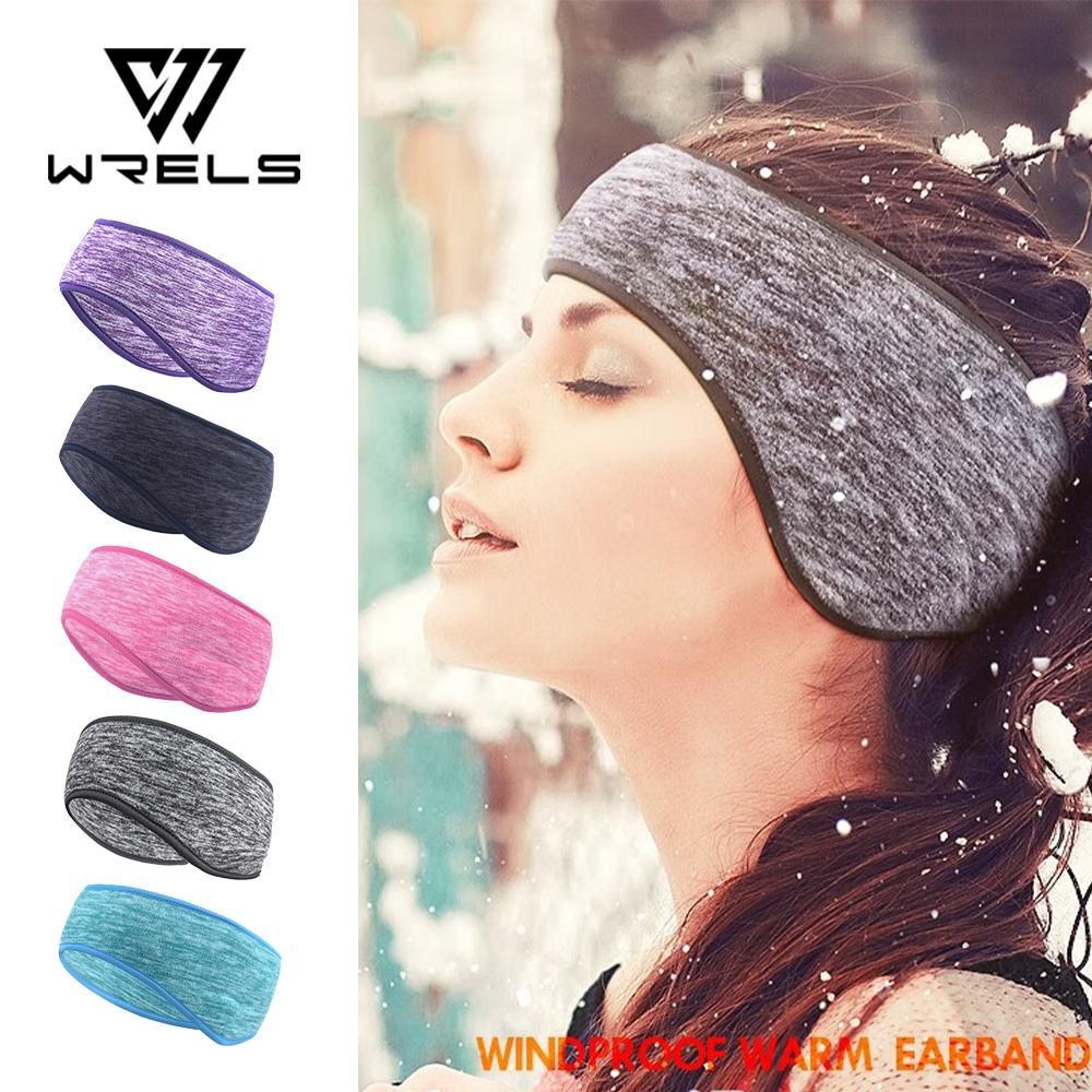 WRELS Ear Warmer Headbands Windproof Forehead Protection Headbands Polar Fleece Warm Headband Elastic Ski Ear Cover Ear Muffs