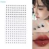 Metallic Fake Piercing Stickers,Self-Adhesive Face Jewels,Non-Pierced Nose Lip Eyebrow Studs for Makeup,Party,Rave,Cosplay