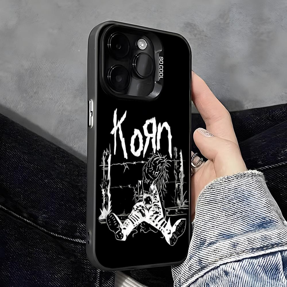 Coque de téléphone K-Korn Hot Metal Rock Band Pour IPhone 17 Pro Max 16 Pro Max 15 14 13 11 12 Mini Xs X Xr 7 8 Plus Se Couleur Silver Cove