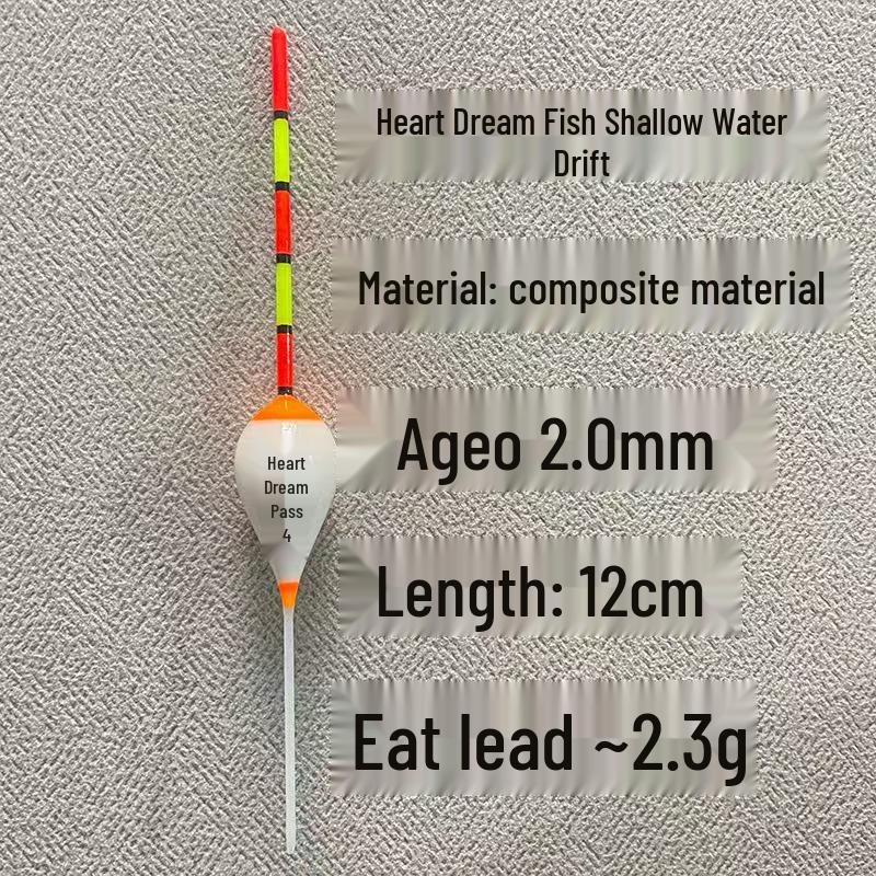 Flacher Wasserköder für Steinfische und Karauschen - Kurzer Winter-Schwimmer für Kleinfische.