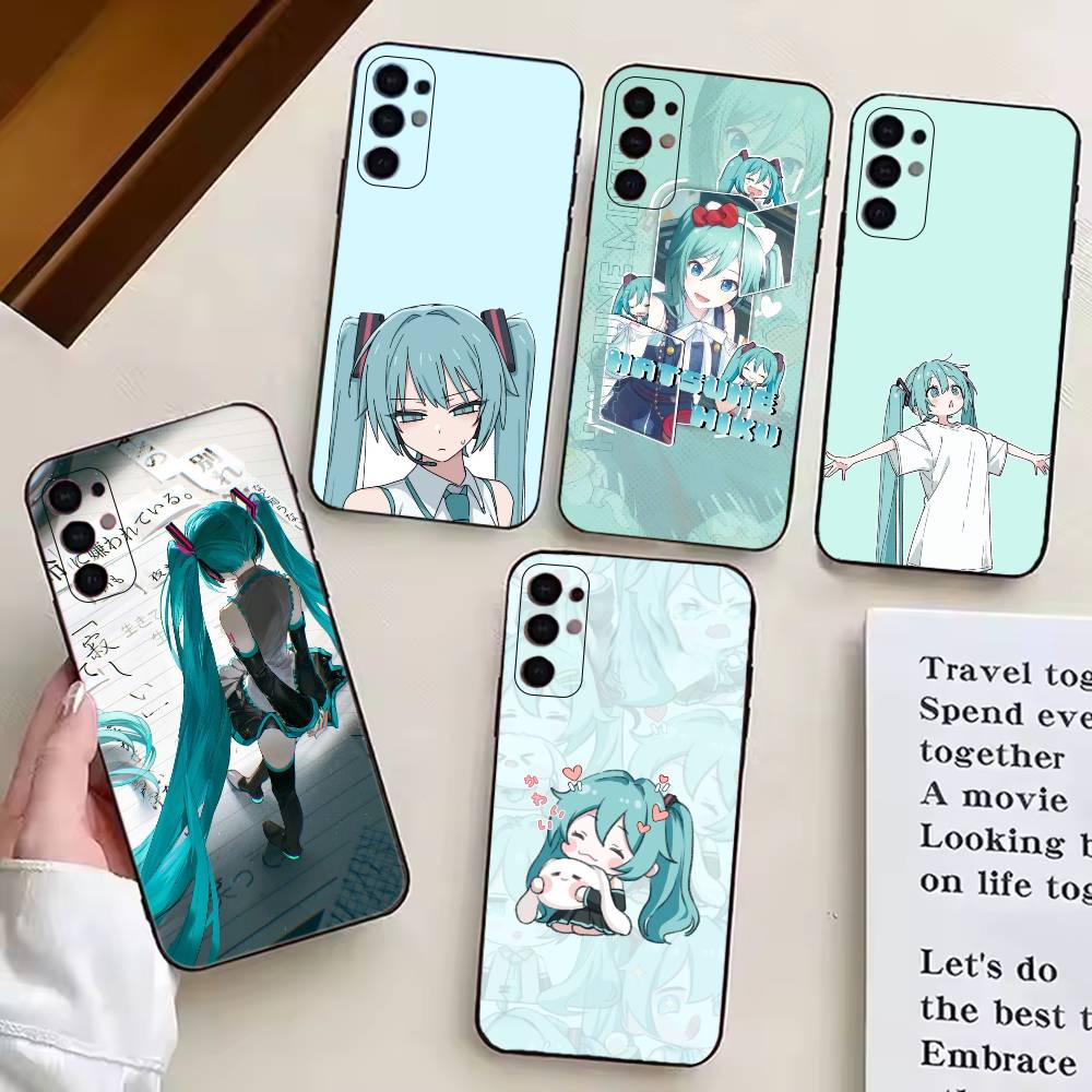 Cartoon Anime H-Hatsunes MIku Phone Case For Samsung S25,S24,S21,S22,S23,S30,Ultra,S20,Plus,Fe,Soft Silicone Black Cover