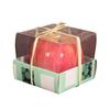 Red Apple-Shaped Smokeless Candle for Christmas Decor