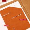 A4/A5 Writing Case With Closure Business Folder Multifunctional Leather Clip Board Conference Folder For Office