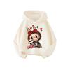 Autumn and winter children's hoodies and LABUBU pattern printed casual fashion tops