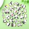 30 Mixed Black & White Enamel Panda Charms for DIY Jewelry