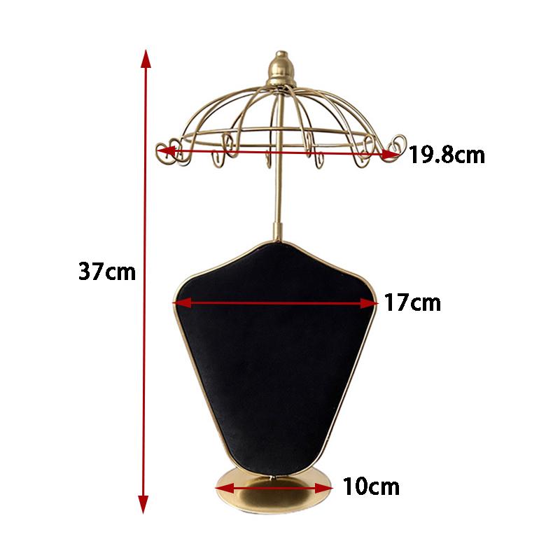 

Multifunctional Jewelry Display Stand Counter Necklace Earring Displays Rack Live Rotatable Necklace Jewelry Display Props чёрный