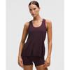 Silkappeal Side Slit Tank Top Black Plum