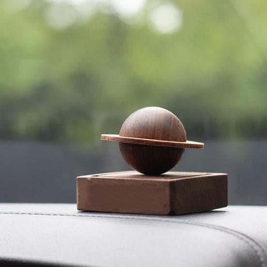 Walnut Wood Planetary Diffuser Handcrafted Aromatherapy Decor for Home Car Essential Oil-Free Wooden Gifts