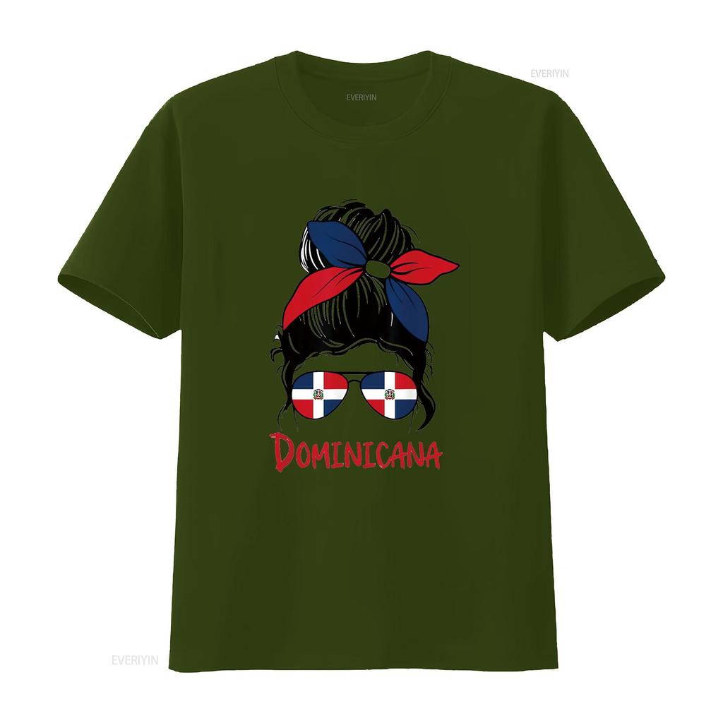 Dominicana Dominican Girl Republica Republic T Shirt White Vintage Washed Streetwear Designer Clothes Unisex Soft Stretched