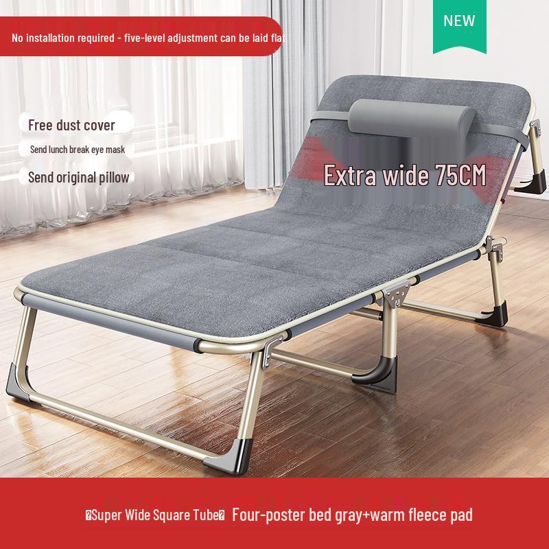 Reinforced Multifunctional Folding Recliner Bed for Home and Office