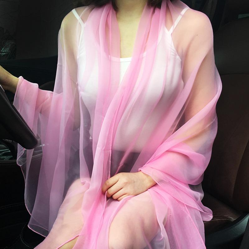 Transparent Chiffon Shawl Scarf Shawls For Women Wraps Wrap Hijab Lot Cape Women Female Scarves Summer Sunscreen Breathable