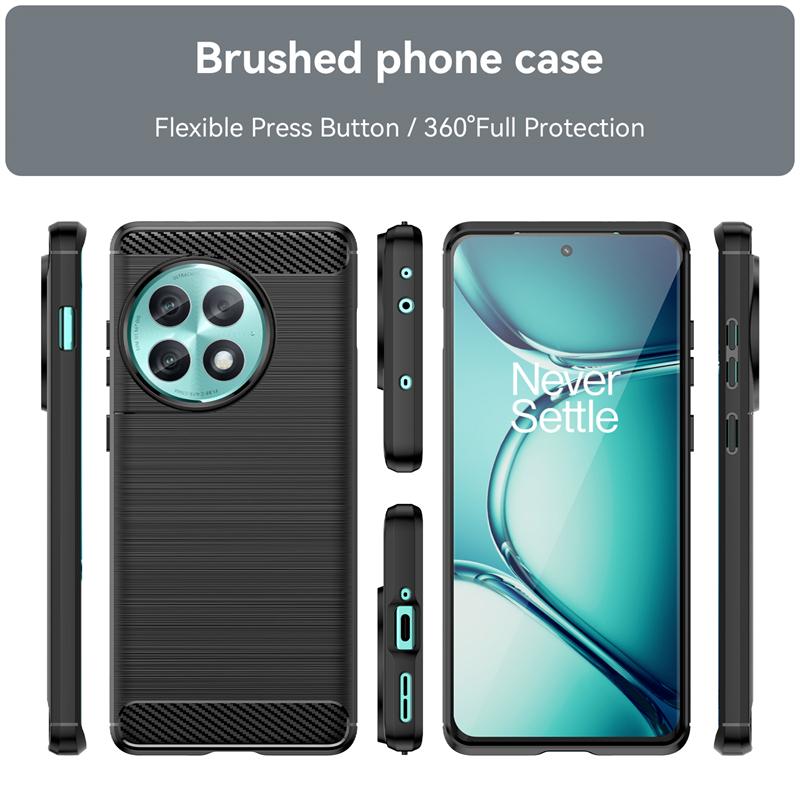 For Cover OnePlus Ace 2 Pro Case For OnePlus Ace 2 Pro Anti-knock Silicon Carbon Fiber Case For OnePlus Ace 2 Pro Case 6.74 inch