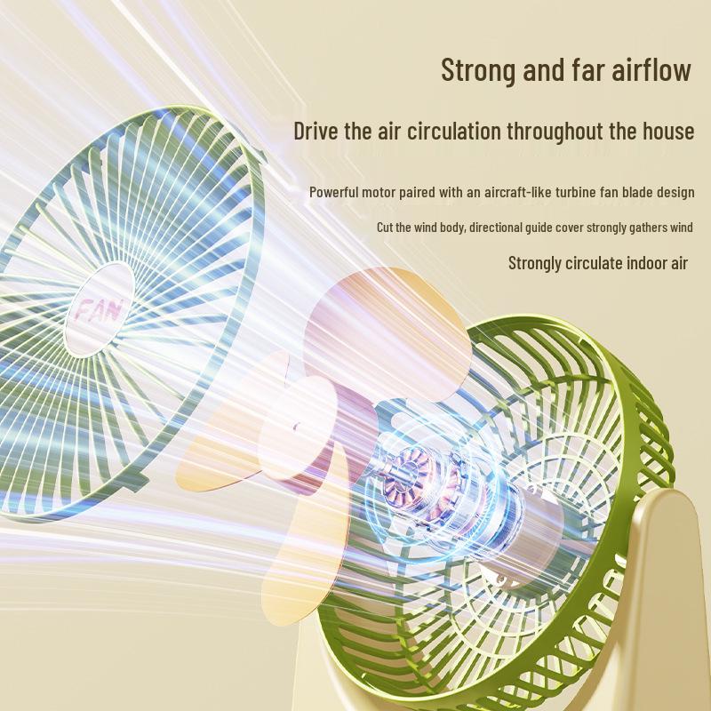 Compact Portable Desktop Fan for Home, Office, and Dorm Use
