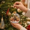 Christmas Tree Ornaments Set Clear Plastic Christmas Ball Decorations for Holiday Party Decor