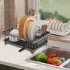 Sink Drying Rack Expandable Large Capacity Kitchen Sink Dish Drain Rack For Apartment Small Space Cups Bowls Plates Vegetables