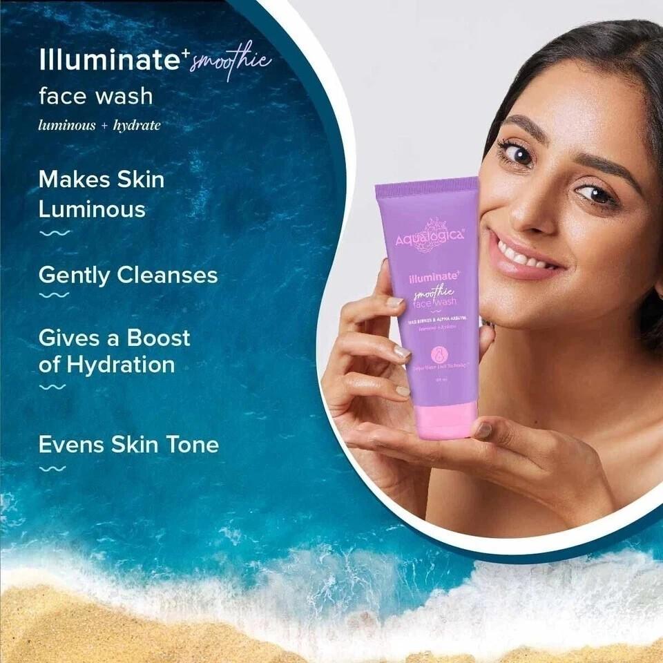 Aqualogica Radiance Smoothie Face Wash For Hydrates Skin 100ml