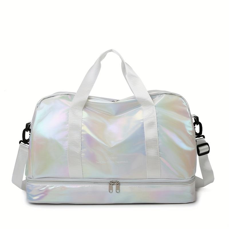 Sac de voyage Duffel Multifonctionnel Grande Capacité Décontracté, Sac fourre-tout Weekender en Nylon Léger pour la Salle de Sport, le Sport, les Voyages d'une Nuit