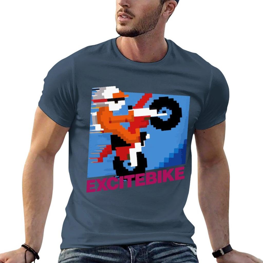 Excitebike Original For Fans Tshirt Unisex T Shirt Cotton 100 T Shirt Custom Print T Shirts For Unisex Pack White Tshirt