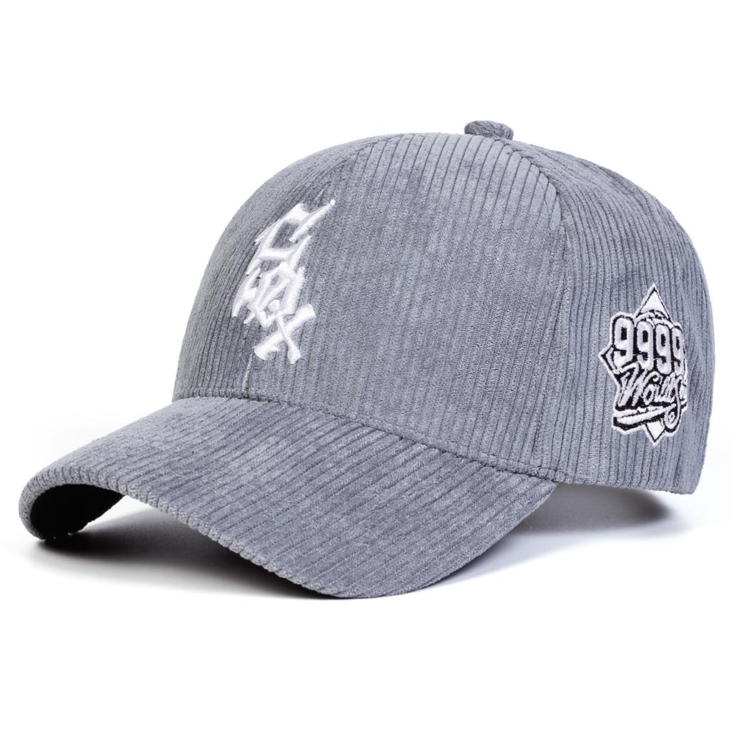 Unisex SOX Letter Embroidery Corduroy Baseball Caps Spring and Autumn Outdoor Adjustable Casual Hats Sunscreen Hat Sports Cap