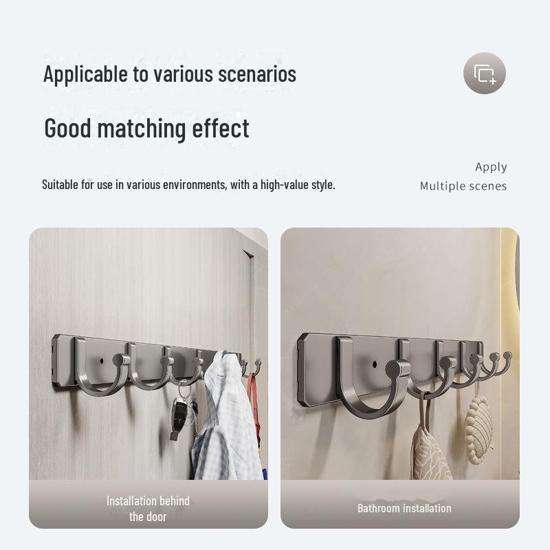 Strong Adhesive Wall Hooks for Kitchen, Bathroom, or Entrance - No Drilling Required