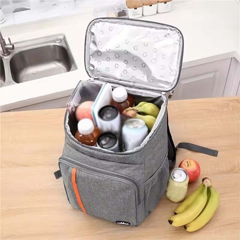 Large Capacity Portable Thermal Lunch Ba Outdoor BBQ Camping Waterproof Oxford Picnic Ice Bag Leakproof Durable Cooler Backpack