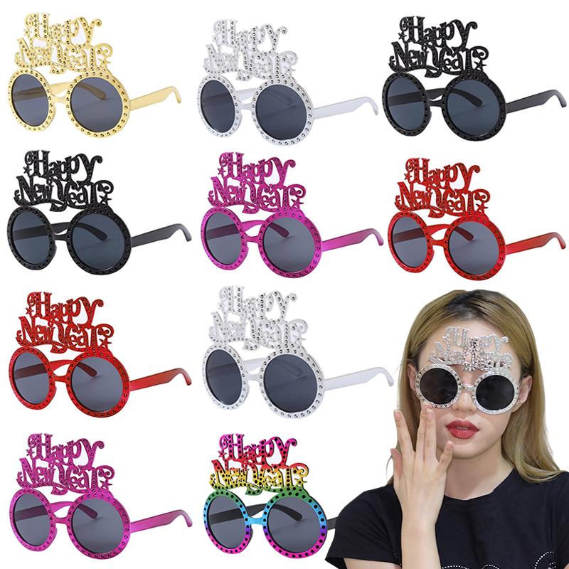 2026 Happy Year Glasses Funny Eyeglasses Photo Props Decoration Party Supplies Year Atmosphere Decoration Glasses