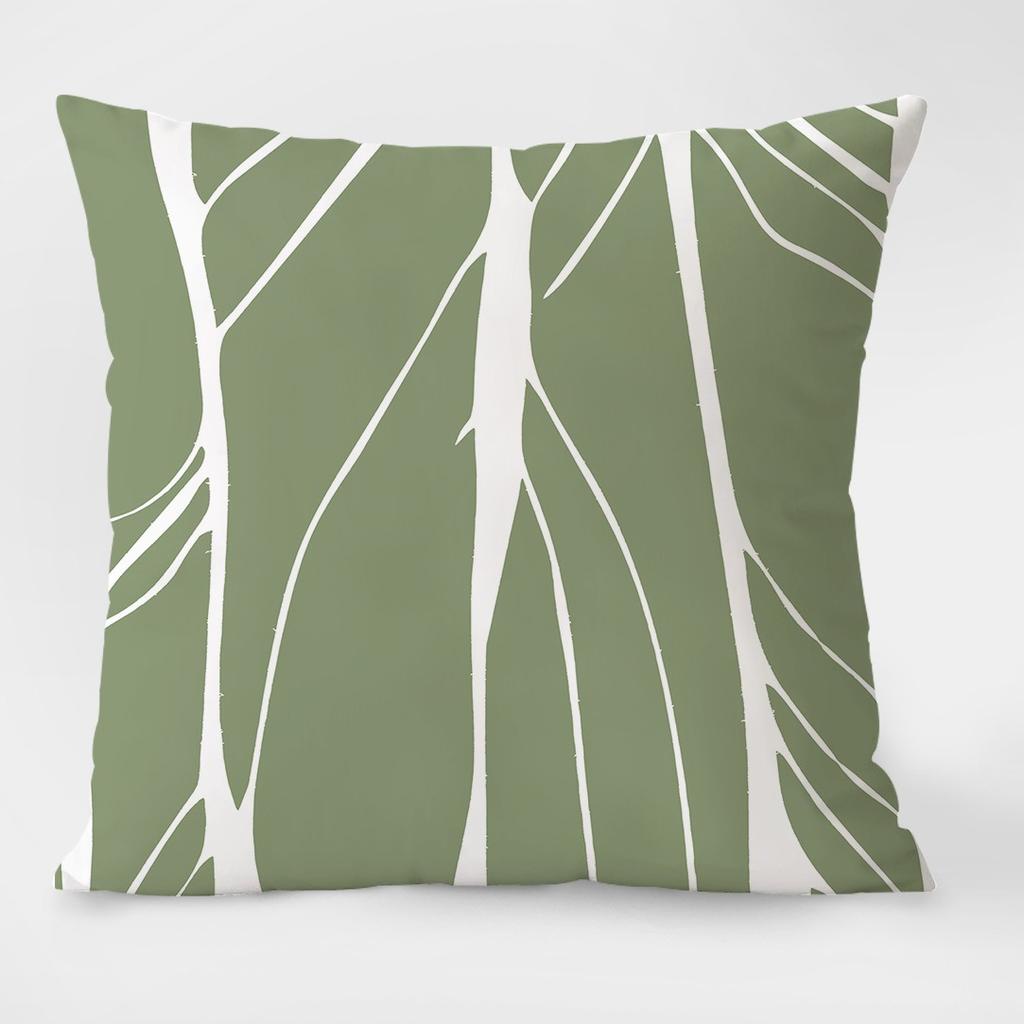 Spring Pastoral Light Luxury Pattern Decorative Pillowcase Living Room Bedroom Square Cushion Pillowcase