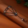2026 Luxurious Diamond Geometric Tassel Hand Chain & Ring Set for Women