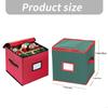64 Grids Foldable Christmas Ornament Storage Box With Oxfords Fabric for Holiday Decorations Organization HX6C