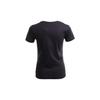 adidas Originale Kontrastfarben Markenlogo Print American Vintage Schulterärmel T-Shirt Damen Tops Schwarz AJ8084