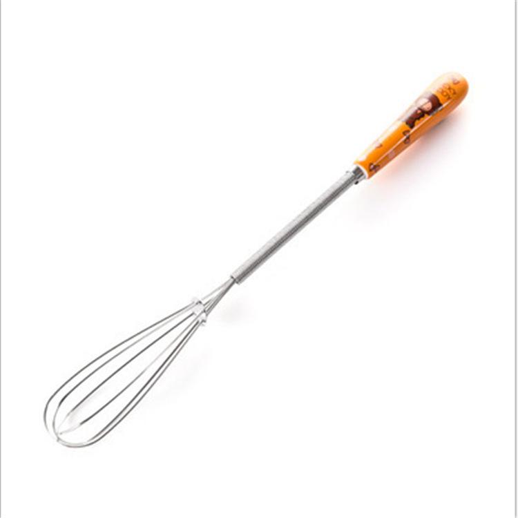Ceramic Handle Cute Bear Egg Beater - Stainless Steel Whisk for Baking