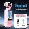Pocket HD Gimbal Camera: 90° Rotating, Anti-Shake, Outdoor, Handheld for Cycling & Vlogs