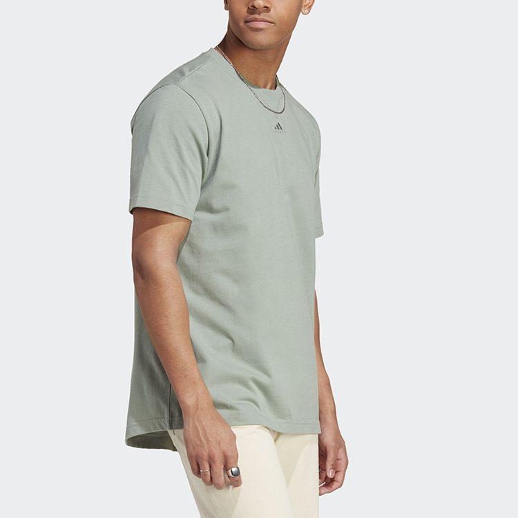 Adidas T Shirts Men's Green Crew Neck Moderate Other IC9799