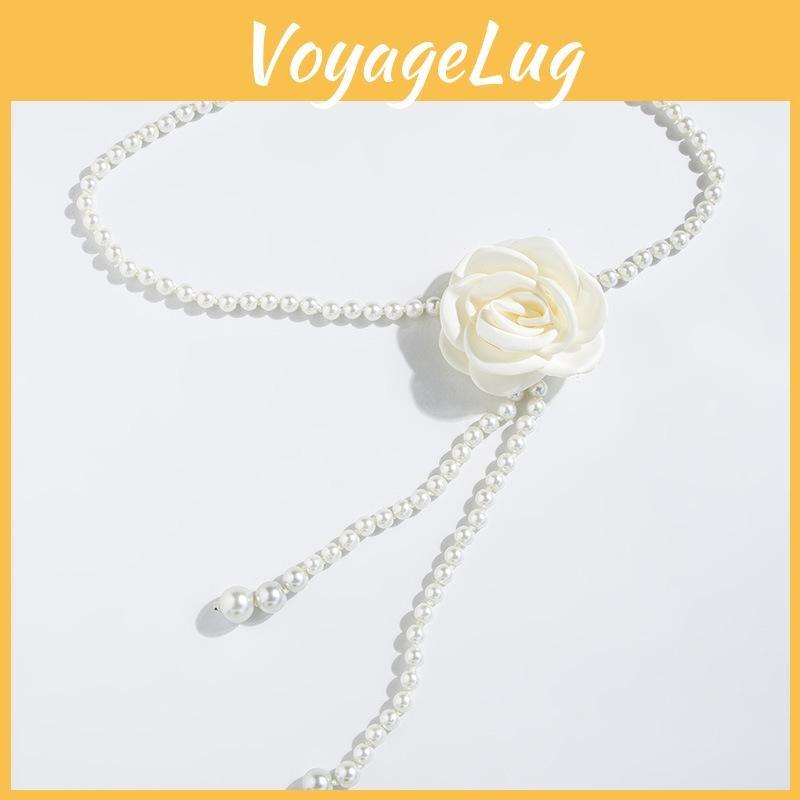 Hanfu Elegant Waist Chain With Pearl Elements For Formal Costume Traditional