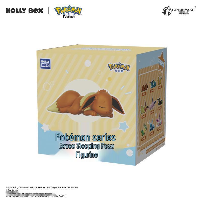 

Фігурки родини Іві в позі сну - Сильвеон, Вапореон та інші: Милий Колекційний Сліпий Бокс Pokémon Blind box random