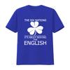 Maglietta da Rugby da Uomo Irlanda Sei Nazioni Rugger The Non Riguarda Chi Vuoi Che Vinci Battere Inglesi vintage Lavata Elastica