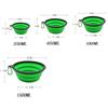 Folding Portable Silicone Dog Feeder Bowl 2 In 1 Pet Dispenser Outdoor Travel Dog with Carabiner Bottle Food Water Container