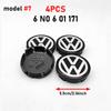 For VW 4pcs 55mm 65mm Car Styling Car Wheel Center Hub Cap Covers Badge For Volkswagen VW GTI Polo Golf 4 5 6 Touran CC Passat B5 B6 B7 ES1