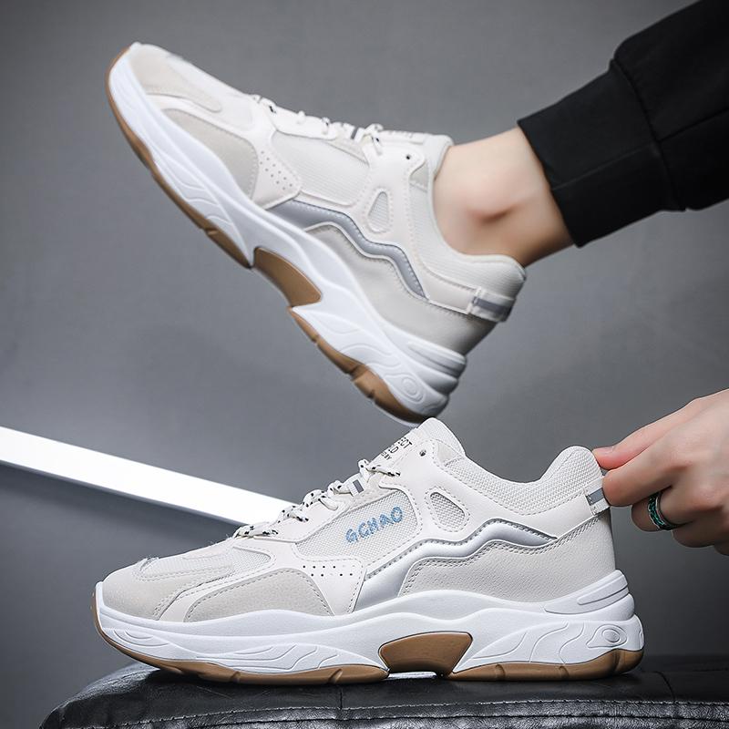 Student Casual Sports Shoes Soft Soles Four Season New Comfort Outdoor Men's Running Shoes Fashion Youth Tide Shoes Male Sneaker