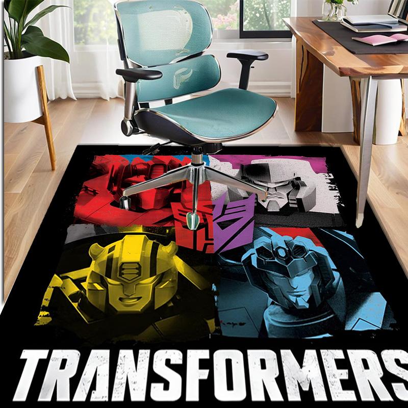 Transformers Pattern Rug, Indoor/Outdoor Mat, for Picnic, Gameroom, Bedroom, Office, Living Room, Home Decor Carpet, Birthday Gift