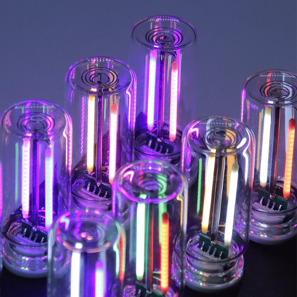 USB Car LED Light Dual Colors Touch Control Atmosphere Lights Bulb Incandescent Lamp LED Filament Bedroom Night Decoration